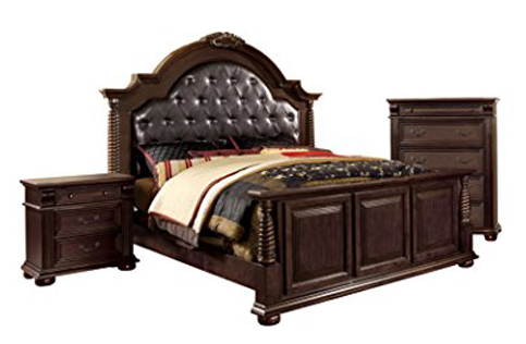 6. Furniture of America 3-Piece English Style Bedroom Set