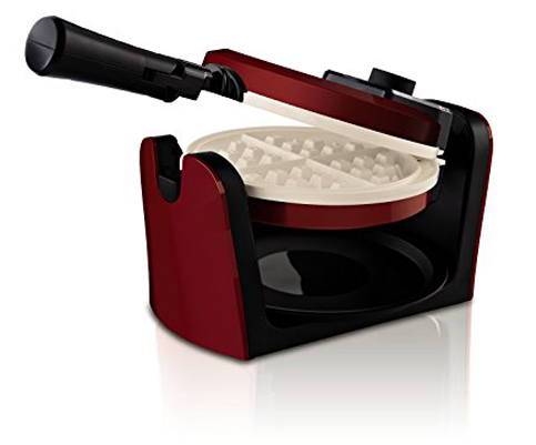 9. Oster Candy Apple Red Waffle Maker (CKSTWFBF10MR-ECO)
