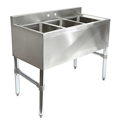 9 Gridmann 3 Compartment Commercial Stainless Steel Sink