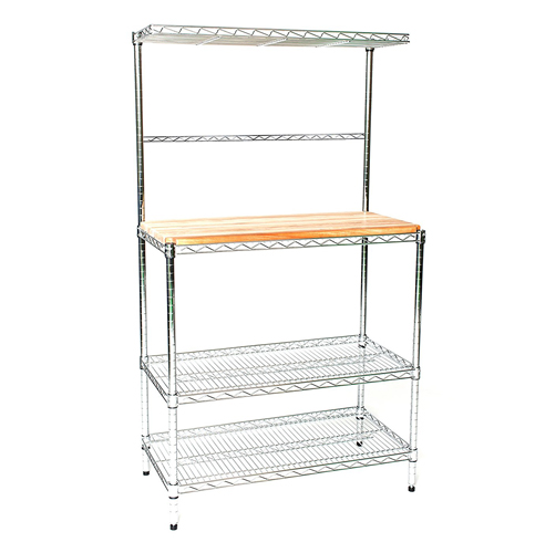 10. High Deluxe 24 Deep by 30 Wide by 63-inch Chrome Bakers Rack