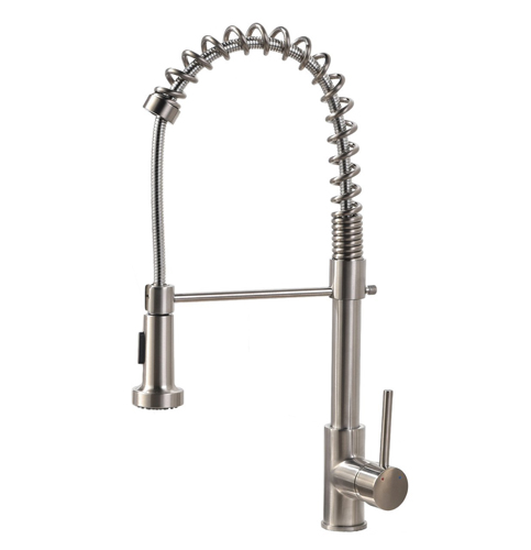 6 VCCUCINE Commercial Brushed Nickel Single Handle Kitchen Faucet