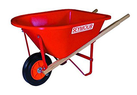 4. Seymour WB-JR Lightweight Poly Wheelbarrow