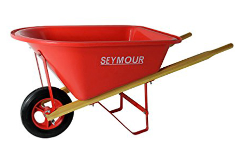 7. Seymour WB-JRB Poly Tray Wheelbarrow