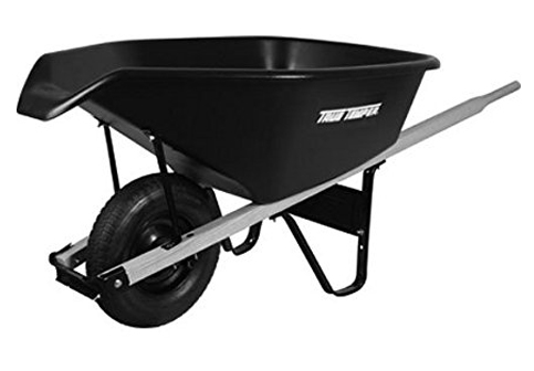 10. AMES CP6PS 6-Cubic Feet Poly Wheelbarrow