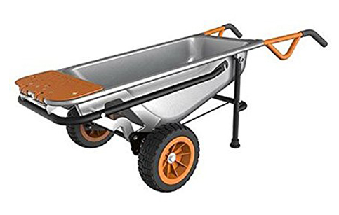 1. WORX Aerocart Multipurpose 2-Wheel Yard Cart