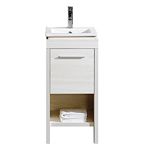 8. Fine Fixtures MO16WH Modena Grain Vanity 