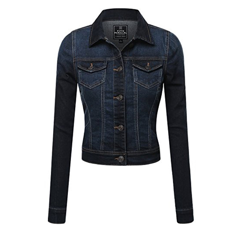 7. Fifth Parallel Threads Cropped Denim Jacket