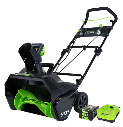 8. GreenWorks Pro 80-Volt Cordless Snow Thrower