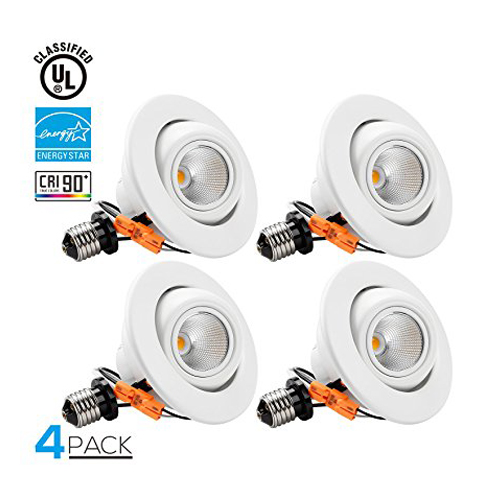9. TORCHSTAR 4 inch Recessed LED Downlight (Pack of 4)