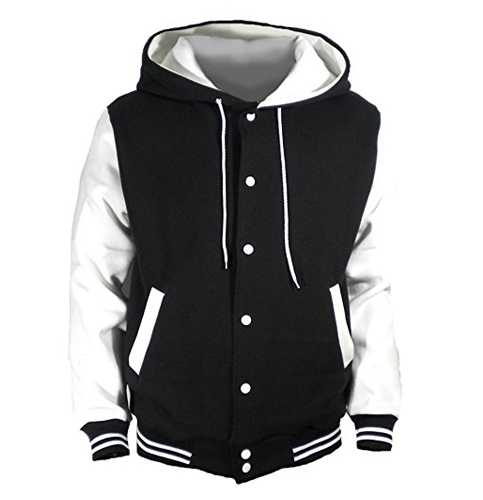 5. U World Hooded Baseball Varsity jacket