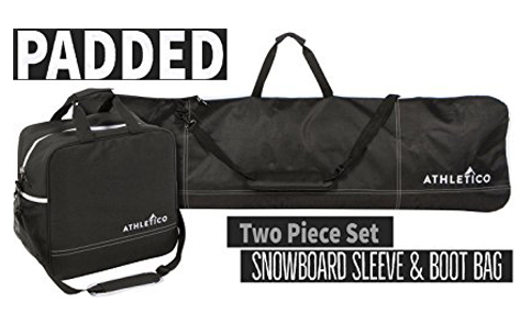 8. Athletico Padded 2-Piece Snowboard/Boot Bag Combo