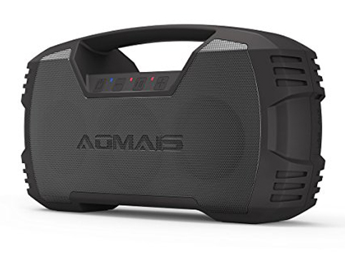 10. AOMAIS Black GO Bluetooth Speakers