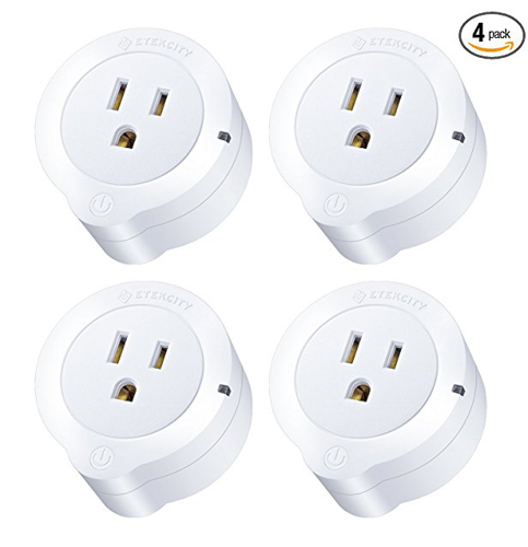 10. Etekcity 4-Pack WiFI Smart Plug Mini Outlets