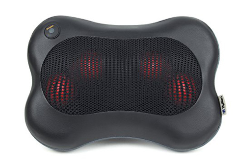 4. Zyllion Black Shiatsu Pillow Massager (ZMA13BK)