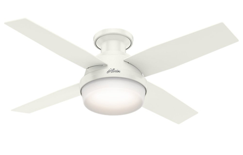 3. Hunter Fan Company 59244 Low Profile While Ceiling Fan