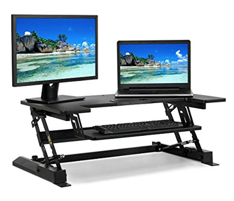 9. Best Choice Products 36-Inch Height-Adjustable Standing Desk