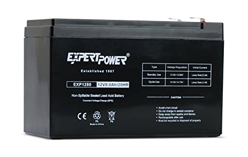 9. ExpertPower EX1280 12V 8 Amp Rechargeable Battery