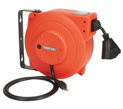 9. Ironton 40-Foot Retractable Cord Reel