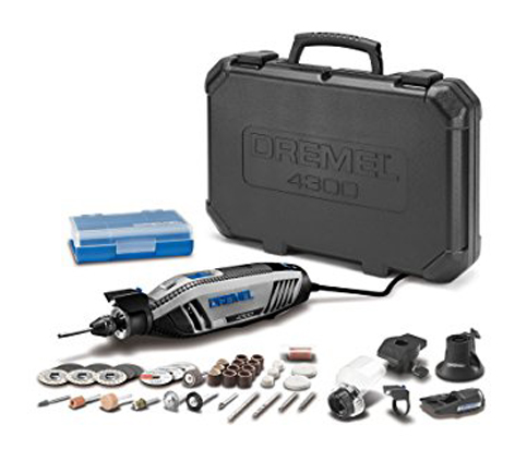 9. Dremel 4300-5/40 Universal 3-Jaw Chuck Rotary Tool Kit, 5 Attachments