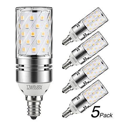 5. Yiizon 12W LED Corn Bulbs