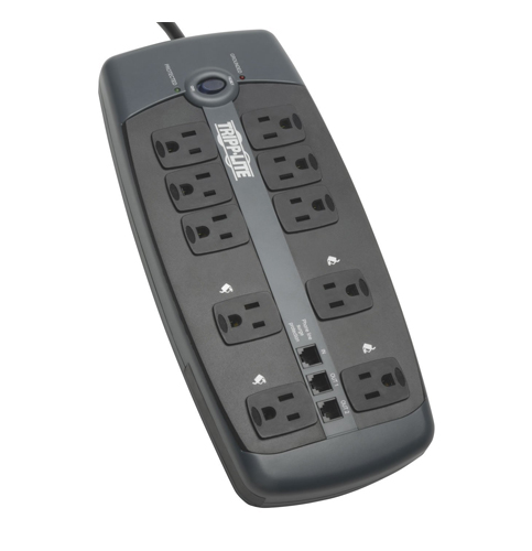 4. Tripp Lite 10 Outlet Surge Protector Power Strip