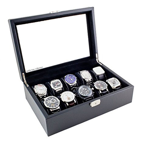 9. Caddy bay collection watch case with a glass top