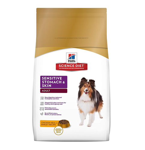 6. Hill’s Science Diet Dog Food (Sensitive Stomach & Skin)