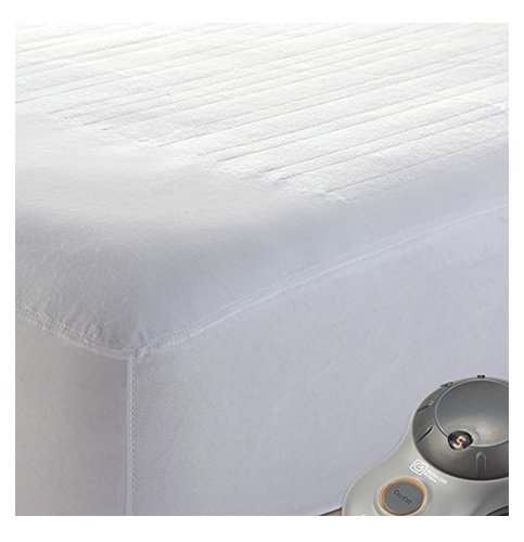 6. Sunbeam Heated Polyester Mattress Pad