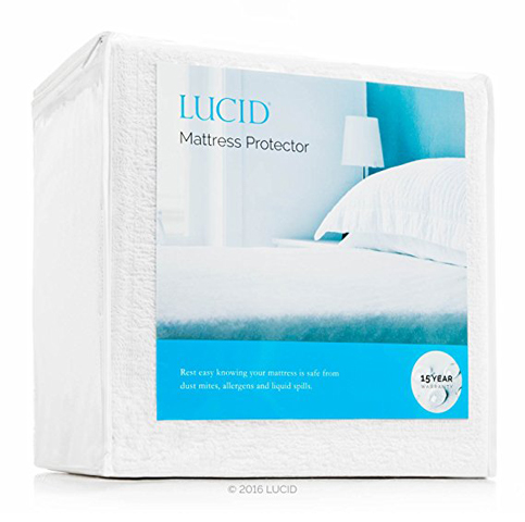 3. LUCID Premium Waterproof Mattress Protector