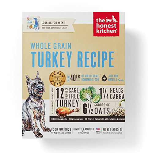 5. Honest Kitchen Dehydrated Organic Dog Food – Cage Free Turkey