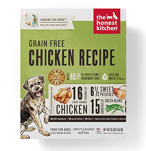 2. Honest Kitchen Dehydrated Dog Food (Grain Free) – Free Range Chicken