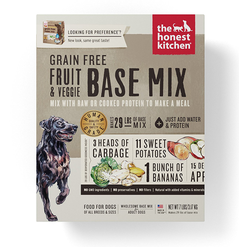 7. Honest Kitchen Grain Free Veggie, Nut & Seed Base Mix Recipe