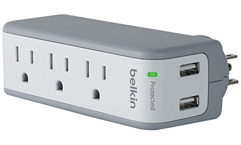 9. Belkin SurgePlus USB Swivel Surge Protector.