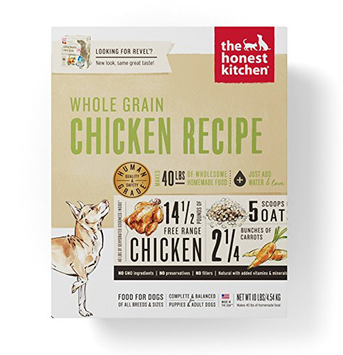 1. Honest Kitchen Dehydrated Organic Dog Food – Free Range Chicken