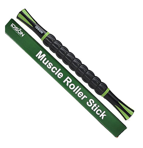 2. IDSON Muscle Roller Stick, Black Green