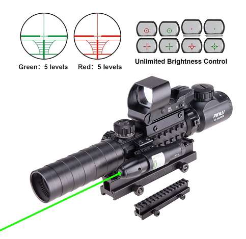 6. Pinty AR15 3-9x32EG Riffle Scope