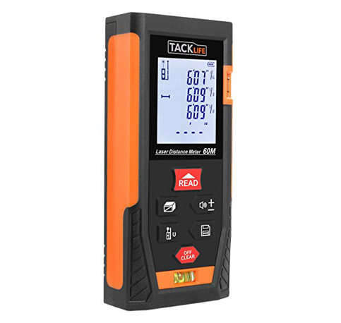 7. Tacklife HD60 Classic Laser Measure 196Ft