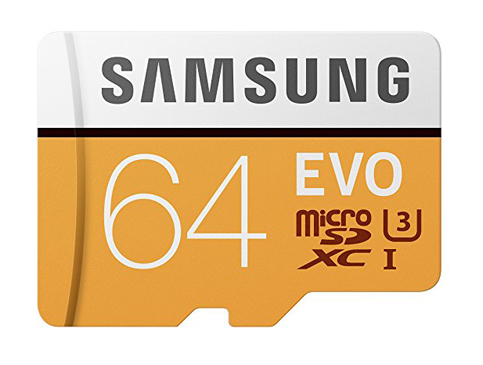 8. Samsung 100MB/s (U3) MicroSD Card with Adapter