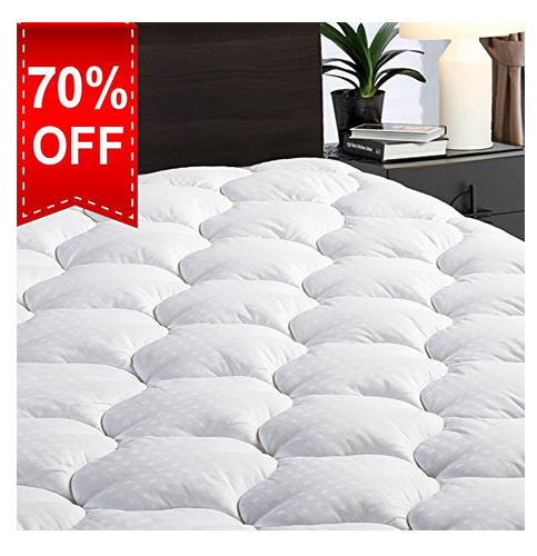 3. LEISURE TOWN Queen Mattress Pad Cover