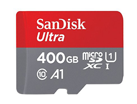 5. SanDisk 400GB Micro SDXC UHS-I Card with Adapter