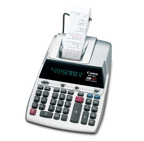 desk calculator with tape