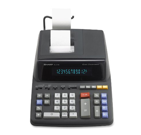 10. Sharp Desktop Calculator (EL-2196BL)