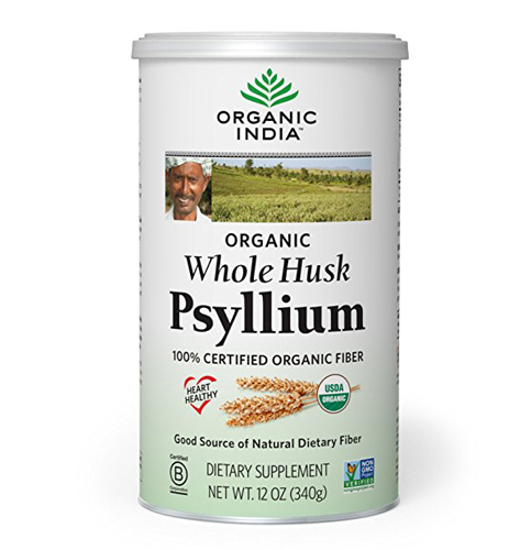 9. Organic India Whole Husk Psyllium, 12-Ounce