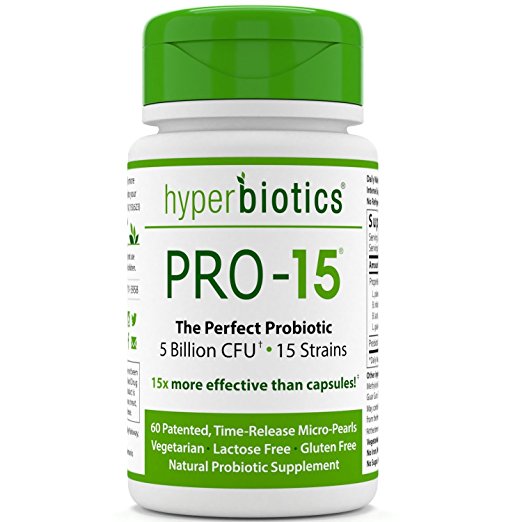 4. Hyperbiotics Pro-15 Probiotic Capsules