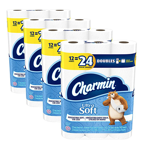 1. Charmin Ultra Soft Double Toilet Paper