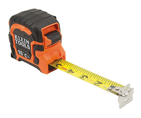 5. Klein Tools 86216 Double Hook Magnetic Tape Measure, 16-Foot