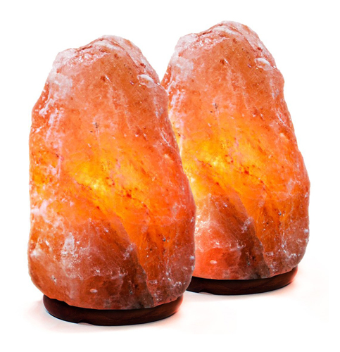 4. Amethya Natural Himalayan Salt Lamp (Set of 2)