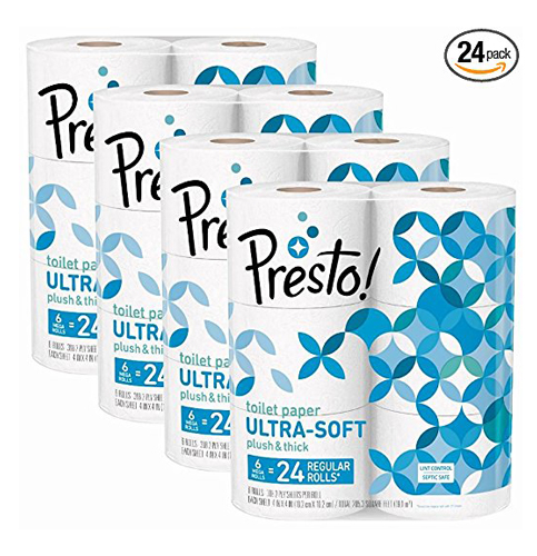 2. Amazon Brand Ultra-Soft Toilet Paper