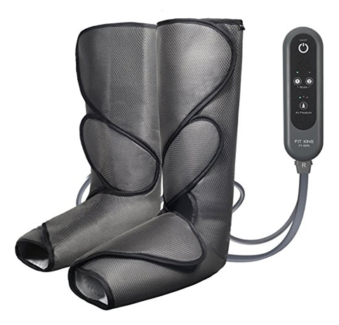 9. FIT KING Leg Air Massager (Dark Gray)