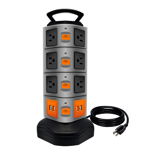 8. LOVIN PRODUCT Power Strip Surge Protector Electric Charging Station